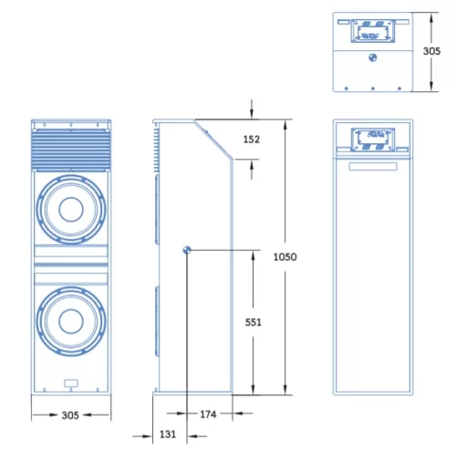 Meyer Sound USW-210P Активный сабвуфер, 1800 Вт., 2x10"