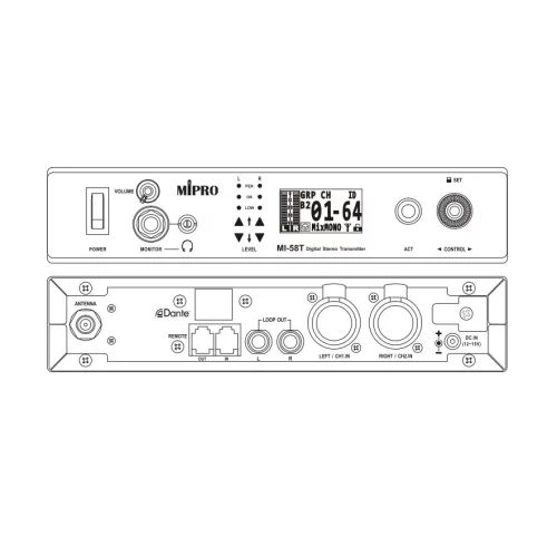 Mipro MI-58T Цифровой стерео передатчик ISM