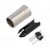 Neutrik NC3MXX-WOB Кабельный разъем XLR male без колпачков