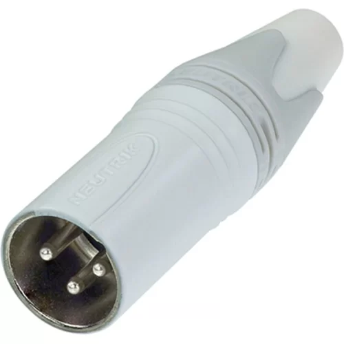 Neutrik NC3MXX-WT Кабельный разъем XLR male, белый крашеный корпус