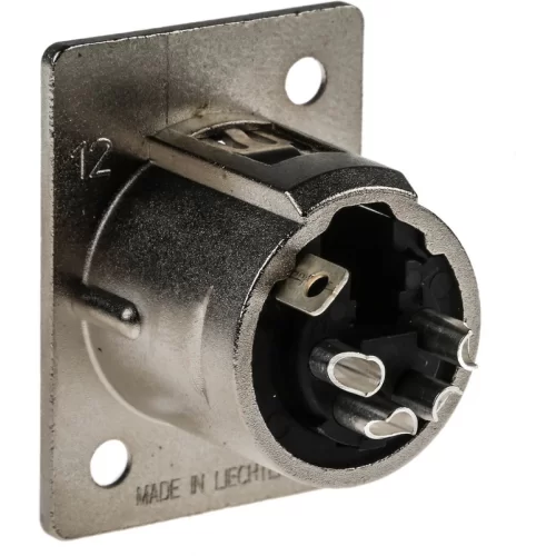 Neutrik NC4FP-1 Панельный разъем XLR female 4 контакта