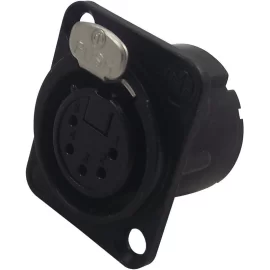 Neutrik NC5FD-LX-B Панельный разъем XLR, 5-и контактный <гнездо/мама>