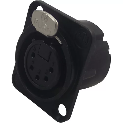 Neutrik NC5FD-LX-BAG Панельный разъем XLR, 5 контактов, "мама"