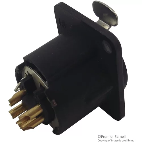 Neutrik NC5FD-LX-BAG Панельный разъем XLR, 5 контактов, "мама"