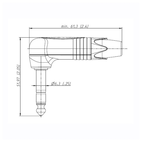 Neutrik NP3RX Разъем Jack 6.3 мм "папа"