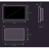 Nicolaudie Architectural NATOUCH-1 Настенный сенсорный контроллер для управления DINA или STICK