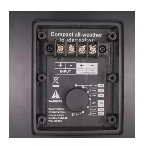 NordFolk LINE200S Настенная влагозащищенная АС, 25/50/100/200 Вт., 70/100 В, 8 Ом, IP54