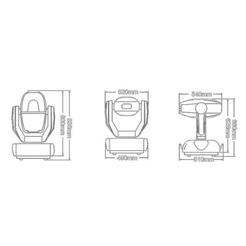 PR Lighting PILOT 1200 Вращающаяся голова Spot, лампа HMI 1200/S