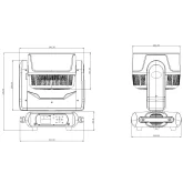 PSL Lighting LED PZ 1940 Вращающаяся голова Wash, 19x40 Вт., RGBW