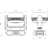 PSL Lighting LED W 3725 Вращающаяся голова Wash, 37x25 Вт., RGBW