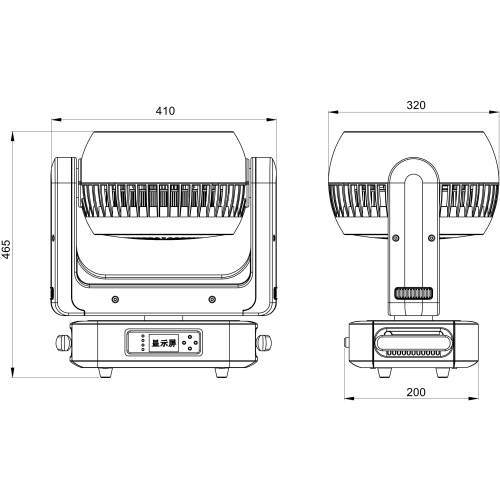 PSL Lighting LED W 3725 Вращающаяся голова Wash, 37x25 Вт., RGBW