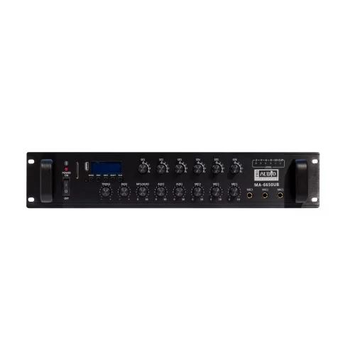 Proaudio MA-6650UB Трансляционный микшер-усилитель, 650 Вт., MP3, FM, Bluetooth, 6 зон