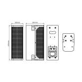 RFIntell L16-CI Пассивная звуковая колонна, 250 Вт., 4х5"+16х1"