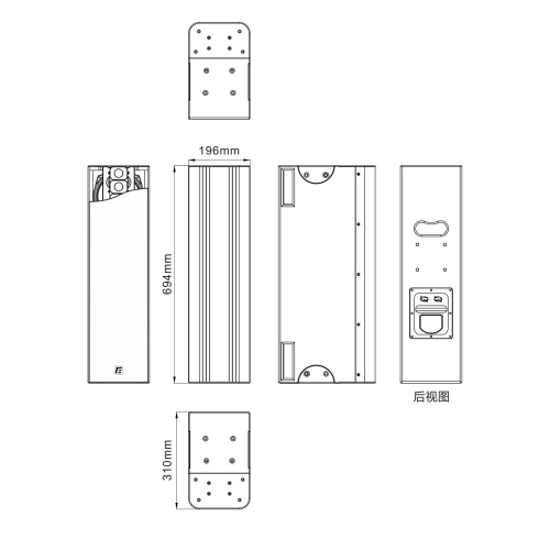 RFIntell L163-CI Пассивная звуковая колонна, 550 Вт.