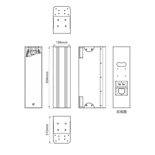 RFIntell L163-CI Пассивная звуковая колонна, 550 Вт.