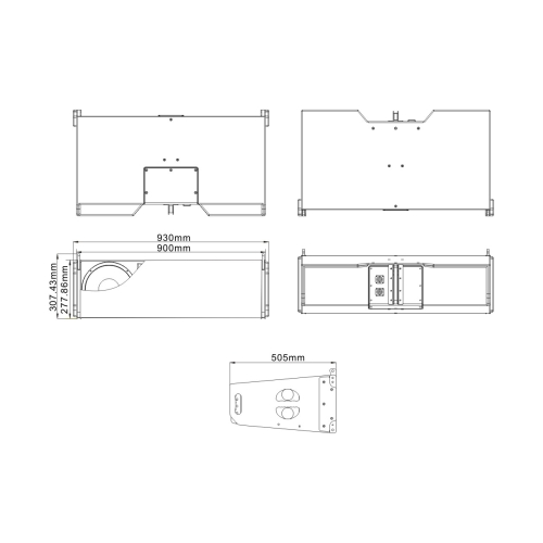 RFIntell VK310+ Пассивный элемент ЛМ, 910 Вт., 2х10"+8"+2,5"