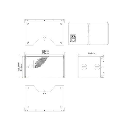 RFIntell VK310S+ Пассивный сабвуфер ЛМ, 1000 Вт., 18"