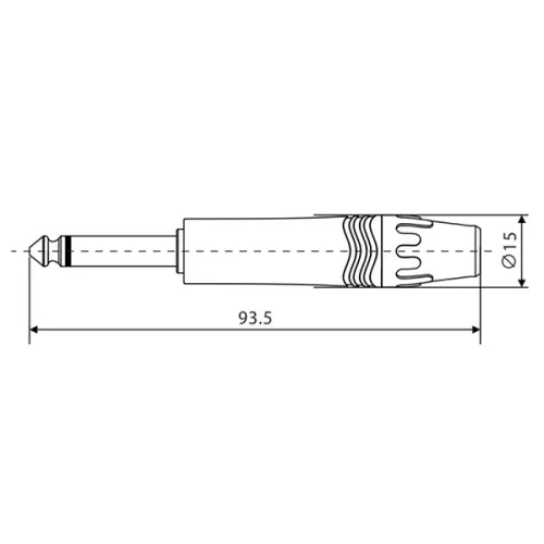 Roxtone J2BG Разъем моно Jack