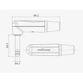 Roxtone PJ2RX-NG Разъем 6,3mm моно Jack(угловой)