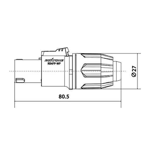 Roxtone RS4FP-WP-Red Разъем кабельный Speakon, IP66