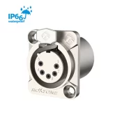 Roxtone RX5FDWP-NG Разъем XLR панельный мама 5-ти контактный, IP66