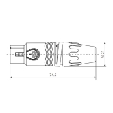 Roxtone XF3BG Разъем XLR кабельный, мама