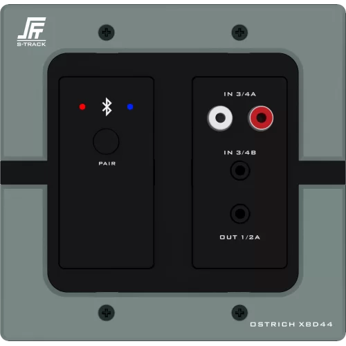 S-Track Ostrich XBD 44 Настенный интерфейс Bluetooth/Dante, 4х4