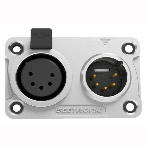 Seetronic C5F2C-W Комбинация 5-контактного гнезда XLR мама и папа