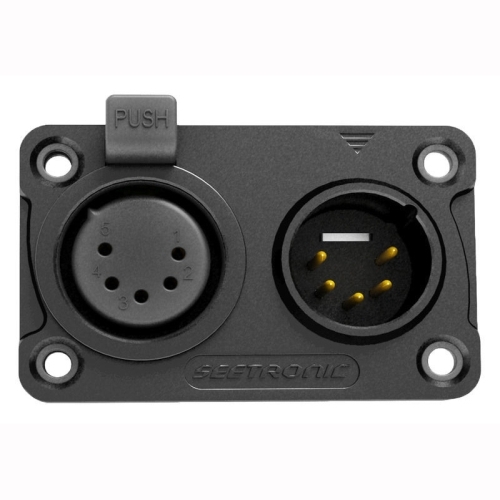 Seetronic C5F2C-W-B Комбинация 5-контактного гнезда XLR