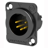 Seetronic MJ5F2C-BG Панельный разъем XLR 5-пин папа