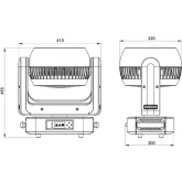 Showlight MH-LED 37х25 Zoom RGBW Вращающаяся голова,37 x 25 Вт, 850 Вт.