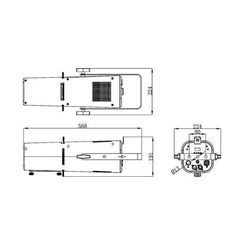 Silver Star SS5141SCD ECLIPSE 180SD Профильный прожектор, 150 Вт, 5600К, Zoom 25-50