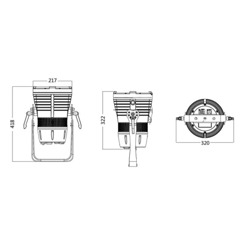 Silver Star SS820XHM AURORA 150 HEX Всепогодный театральный LED прожектор,1 х 150Вт RGBALC