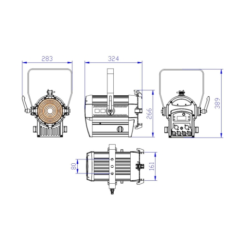 Silver Star SS5232SCD FREZNO 100SD Прожектор с линзой Френеля, 100 Вт., 5600K