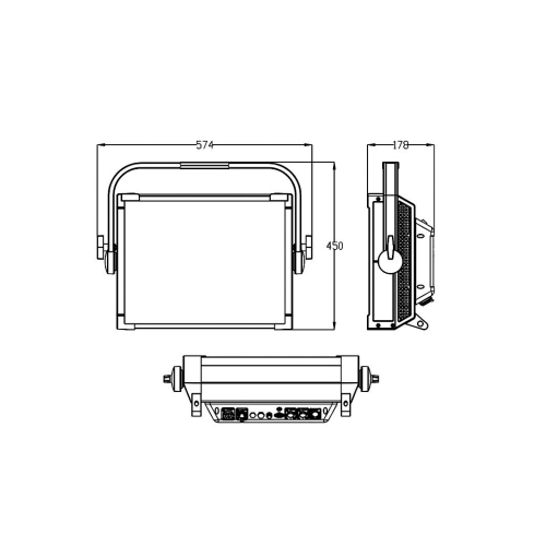 Silver Star SS5552XHM PLANO 300 HEX Заливной всепогодный светильник, 300 Вт., RGBALC, IP65