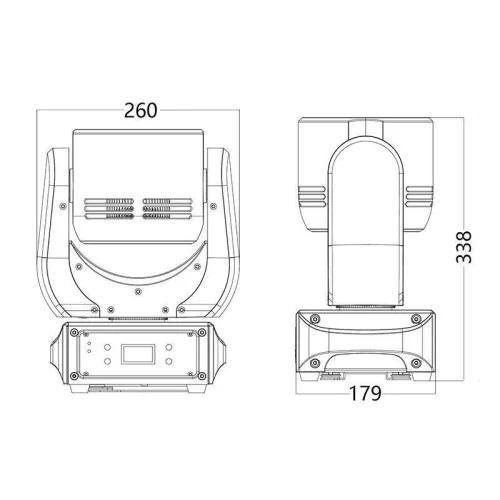 Silver Star SS636XCE PLUTO800XE Вращающаяся голова WASH