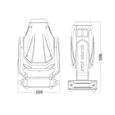 Silver Star SS659SC PLUTO 350 Профессиональная светодиодная гибридная «поворотная голова» BEAM/SPOT/WASH