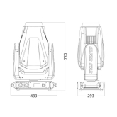 Silver Star SS660SC02 PLUTO 600 PROFILE MK2 Вращающаяся голова SPOT, 600 Вт.