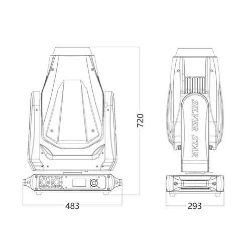 Silver Star SS660SC02 PLUTO 600 PROFILE MK2 Вращающаяся голова SPOT, 600 Вт.