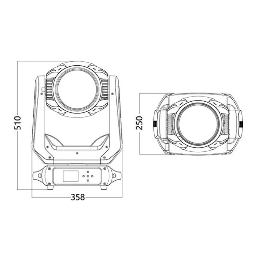 Silver Star SS662SC PLUTO 250 Вращающаяся голова SPOT