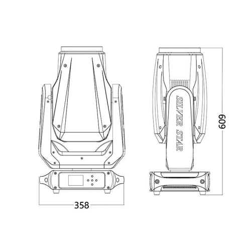 Silver Star SS662SC PLUTO 250 Вращающаяся голова SPOT