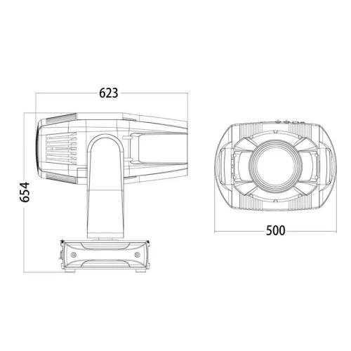 Silver Star SS680SCM NEPTUNE 1500 PROFILE Вращающаяся голова Spot, 1000 Вт.