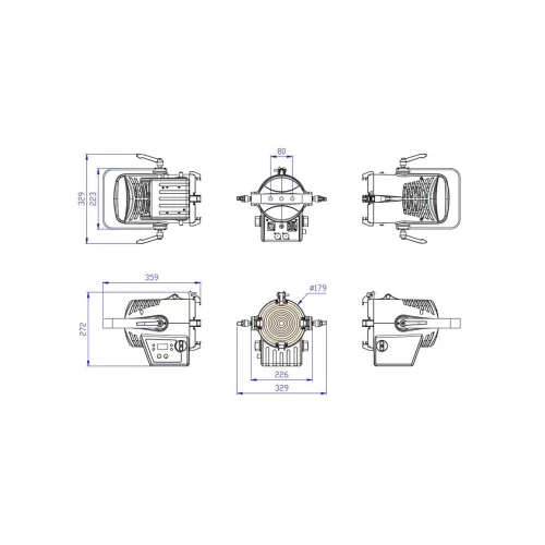 Silver Star SS816TW FREZNO 150 TW Светодиодный театральный прожектор с линзой Френеля