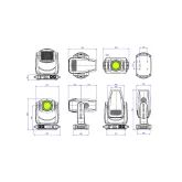 Silver Star SS9185SC HC T8 HC Вращающаяся голова Spot, Profile, 600 Вт., CMY+CTO