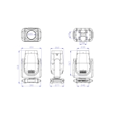 Silver Star SS9451SCM BX Вращающаяся голова, Beam, 100 Вт. лазер, CMY, IP66