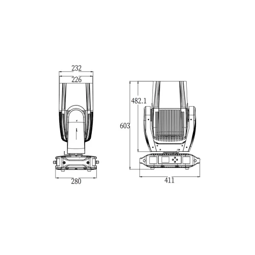 Silver Star SS9463SCM NB5 Вращающаяся голова Beam, 350 Вт., IP66