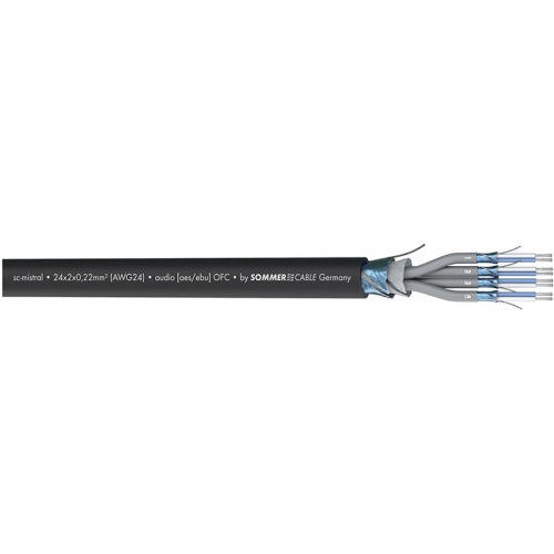 Sommer Cable 100-0101-08F Многоканальный симметричный аудиокабель (мультикор), 8х2х0.22 мм2