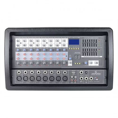 Soundsation PMX-8UBT 8-канальный активный микшер, 2х150 Вт., FX, MP3, Bluetooth