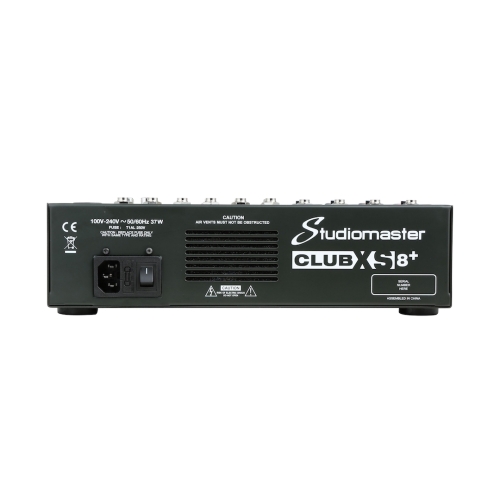 Studiomaster Club XS8+ Микшерный пульт, DSP, MP3, Bluetooth