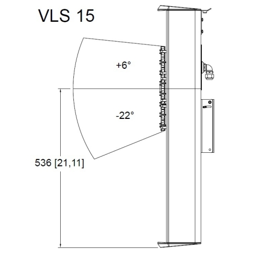 Tannoy VLS 7 EN54-WH Звуковая колонна,IP65, 7x3,5",150/75/37,5/19Вт